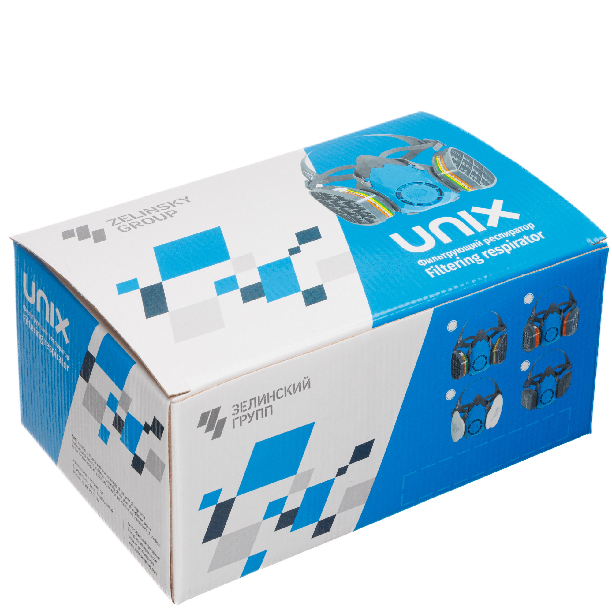 картинка Респиратор фильтрующий UNIX 2100 марки А1В1Е1 ТУ 2568-610-05795731-2013(1 рост) 